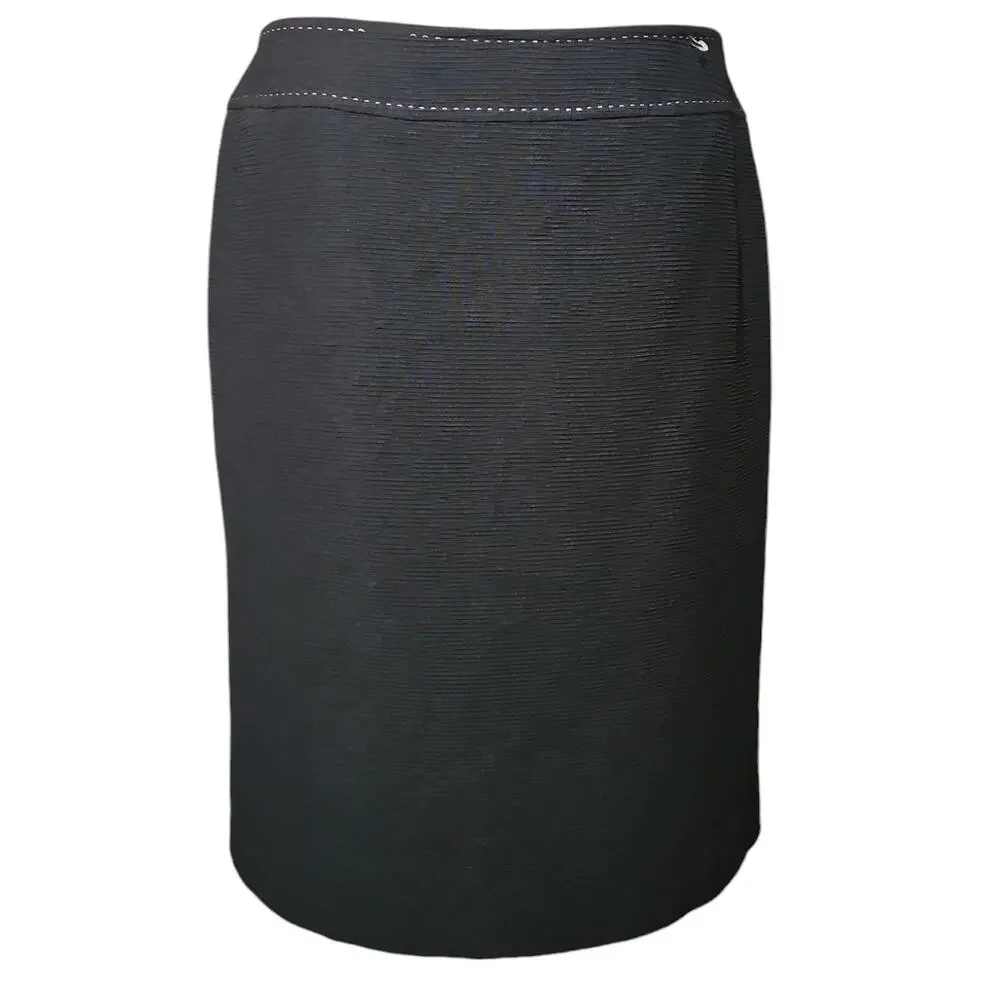 Tahari Arthur S. Levine Black Knee Length Pencil Skirt Size 10